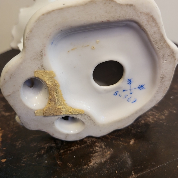 Antique Rare Parisian “Paris Vieux” Gold Tone Porcelain Trinket Bowl - Picture 7 of 8